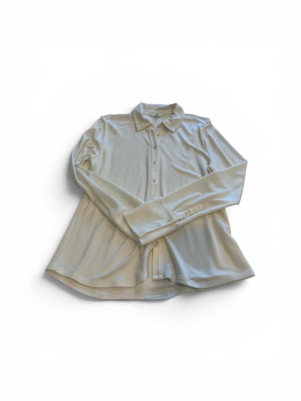 Banana Republic Cream Button-Front Polo Shirt